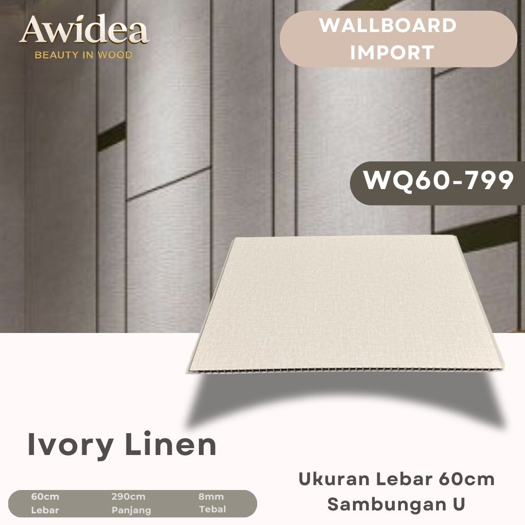 Wallboard AWIDEA Ivory Linen kode WQ60-799