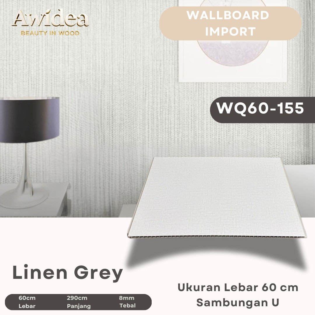 Wallboard AWIDEA Linen Grey kode WQ60-155