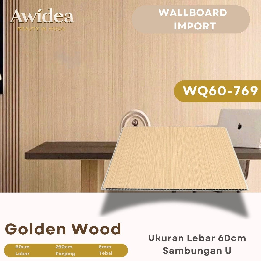 Wallboard AWIDEA Golden Wood kode WQ60-769