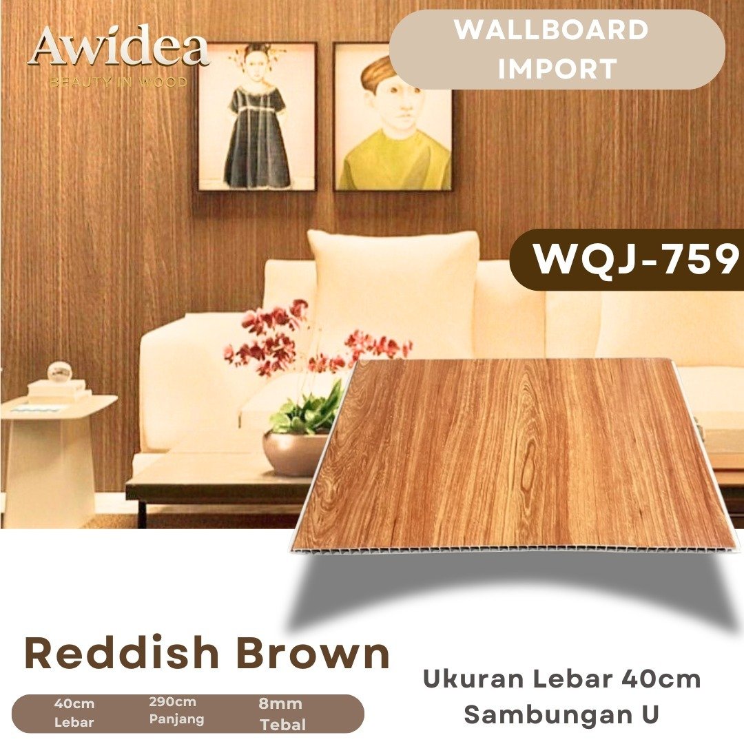 Wallboard AWIDEA Reddish Brown kode WQJ-759