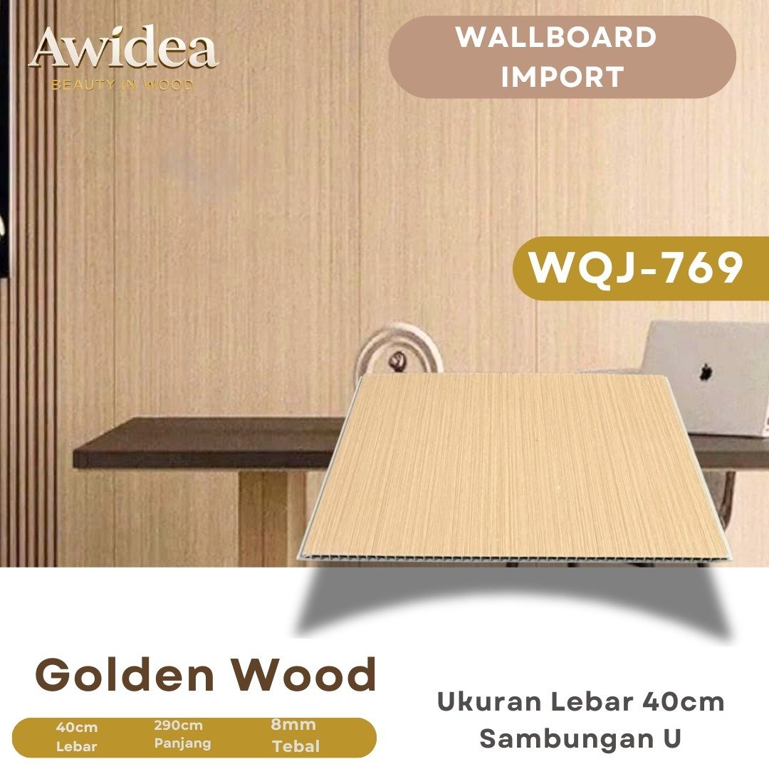 Wallboard AWIDEA Golden Wood kode WQJ-769