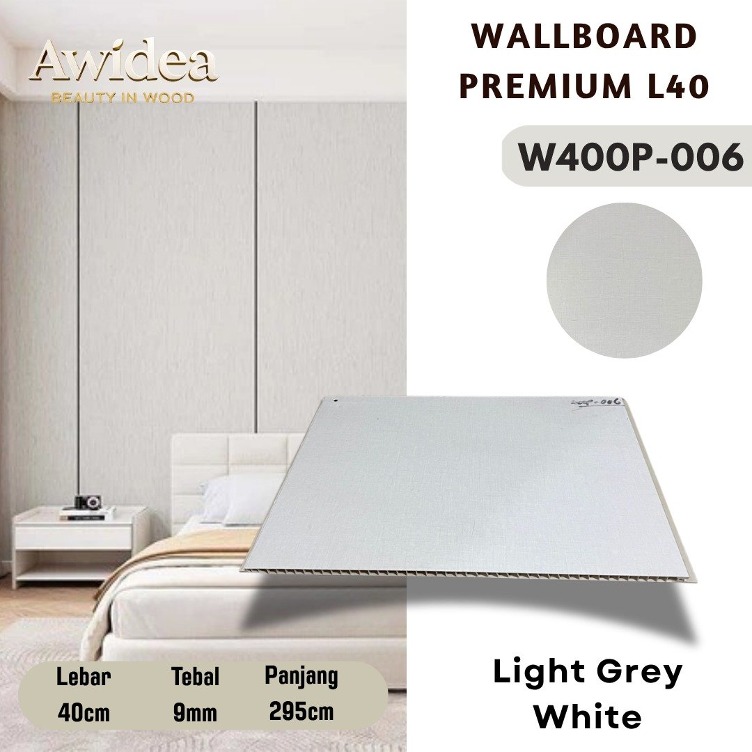 Wallboard AWIDEA Light Grey White kode W400P-006