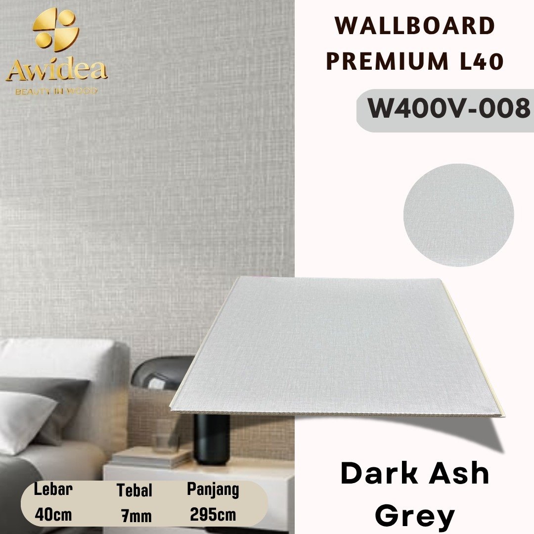 Wallboard AWIDEA Dark Ash Grey kode W400V-008